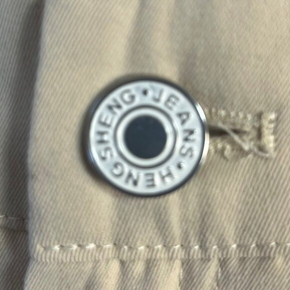 Hengsheng Jeans Izuria Cargo Pants Womens 1XL Tan New WOT - Picture 10 of 10